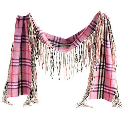 burberry nova plaid cashmere happy fringe scarf|burberry cashmere scarves for women.